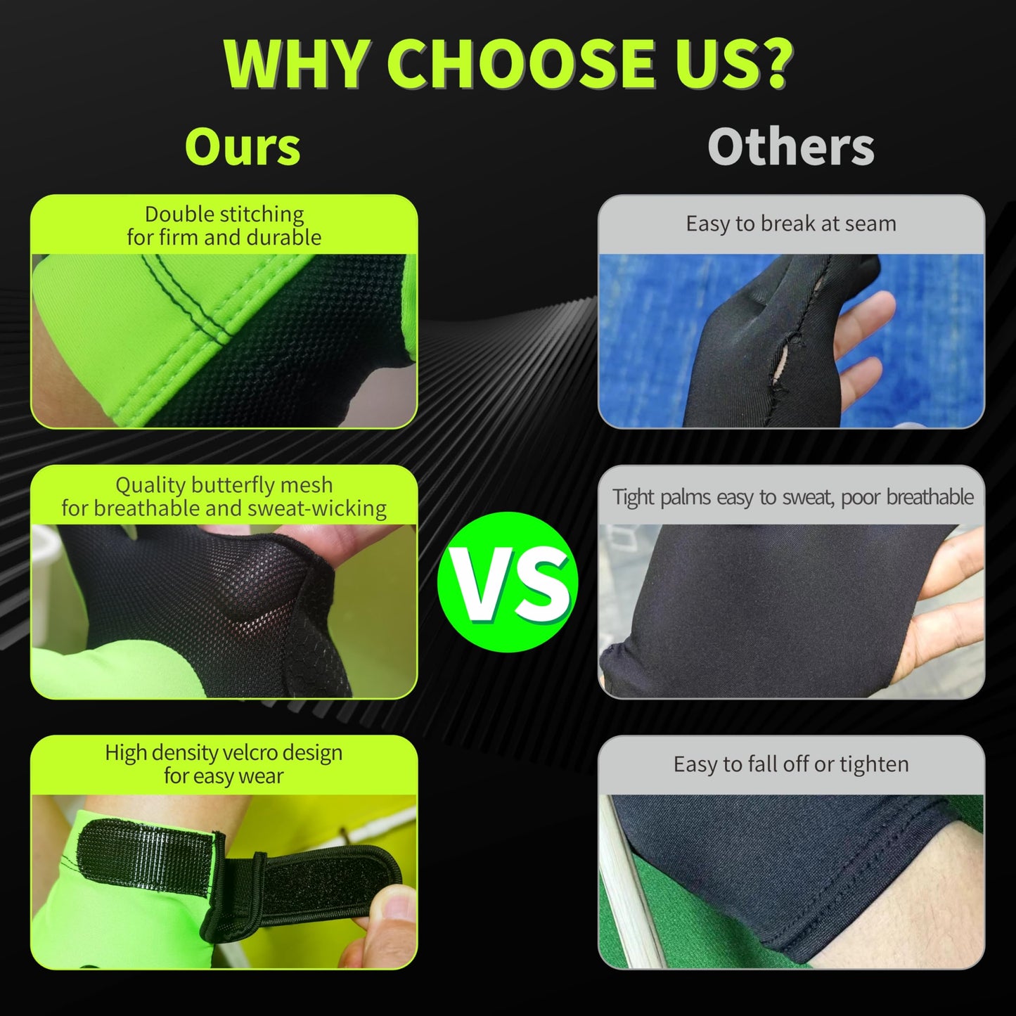 Left Hand 3-Finger Pool Glove