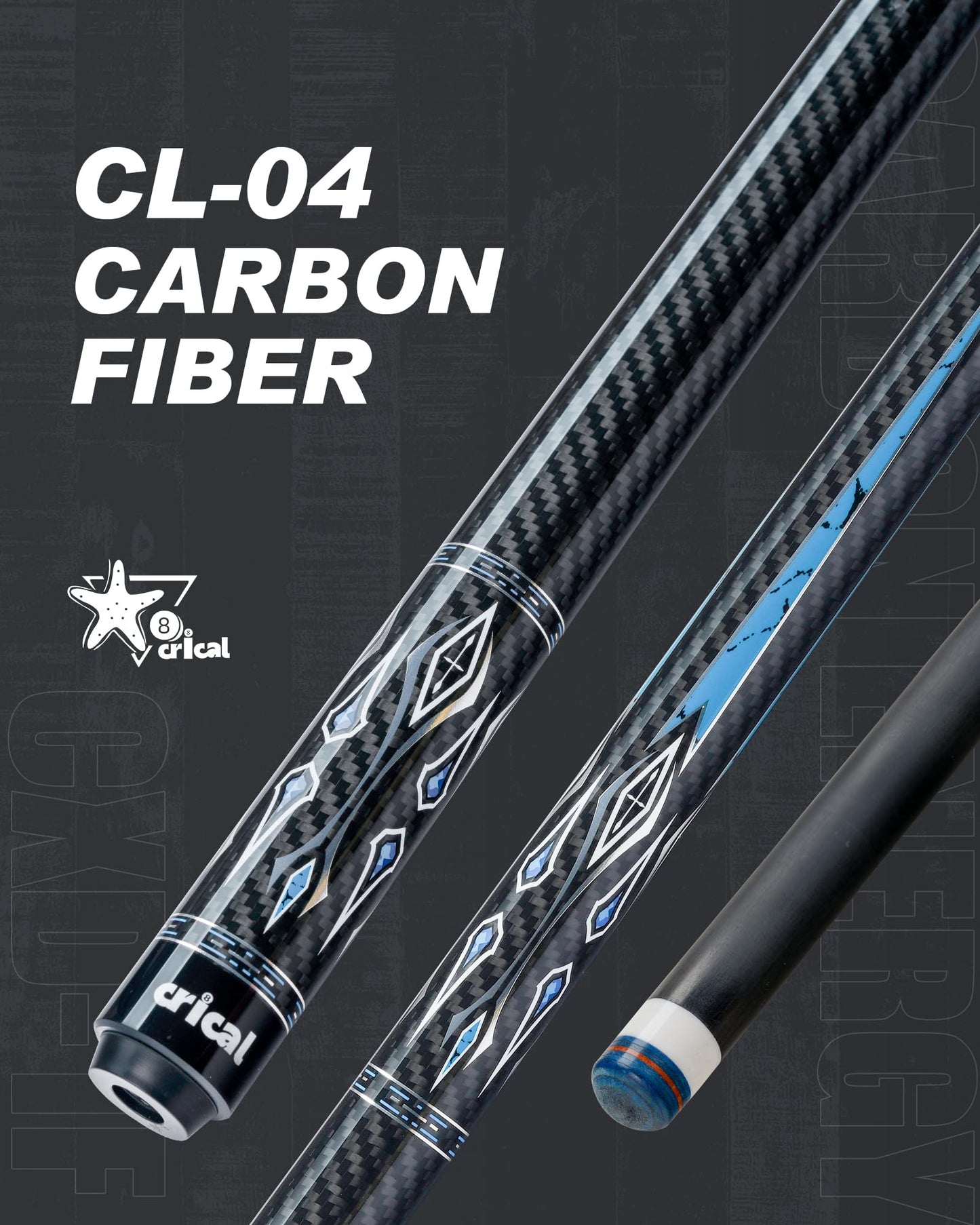 CRICAL 58" Carbon Fiber Pool Cue