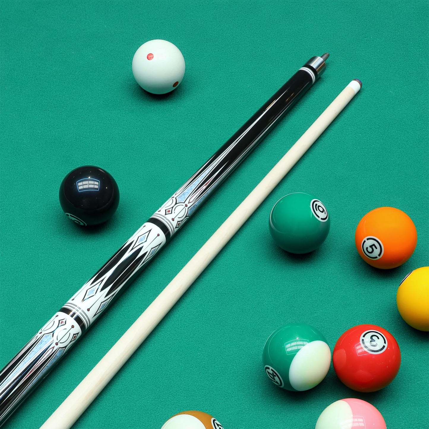 Kmise 58" Maple Pool Cue with Case
