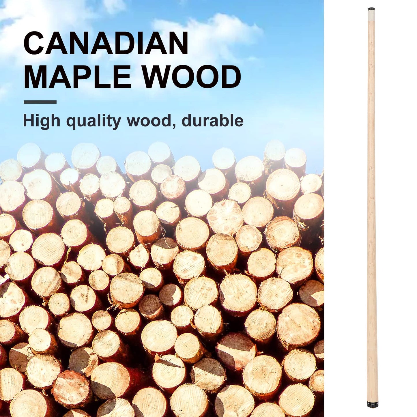 4-Piece Pool Cue Sticks 58"