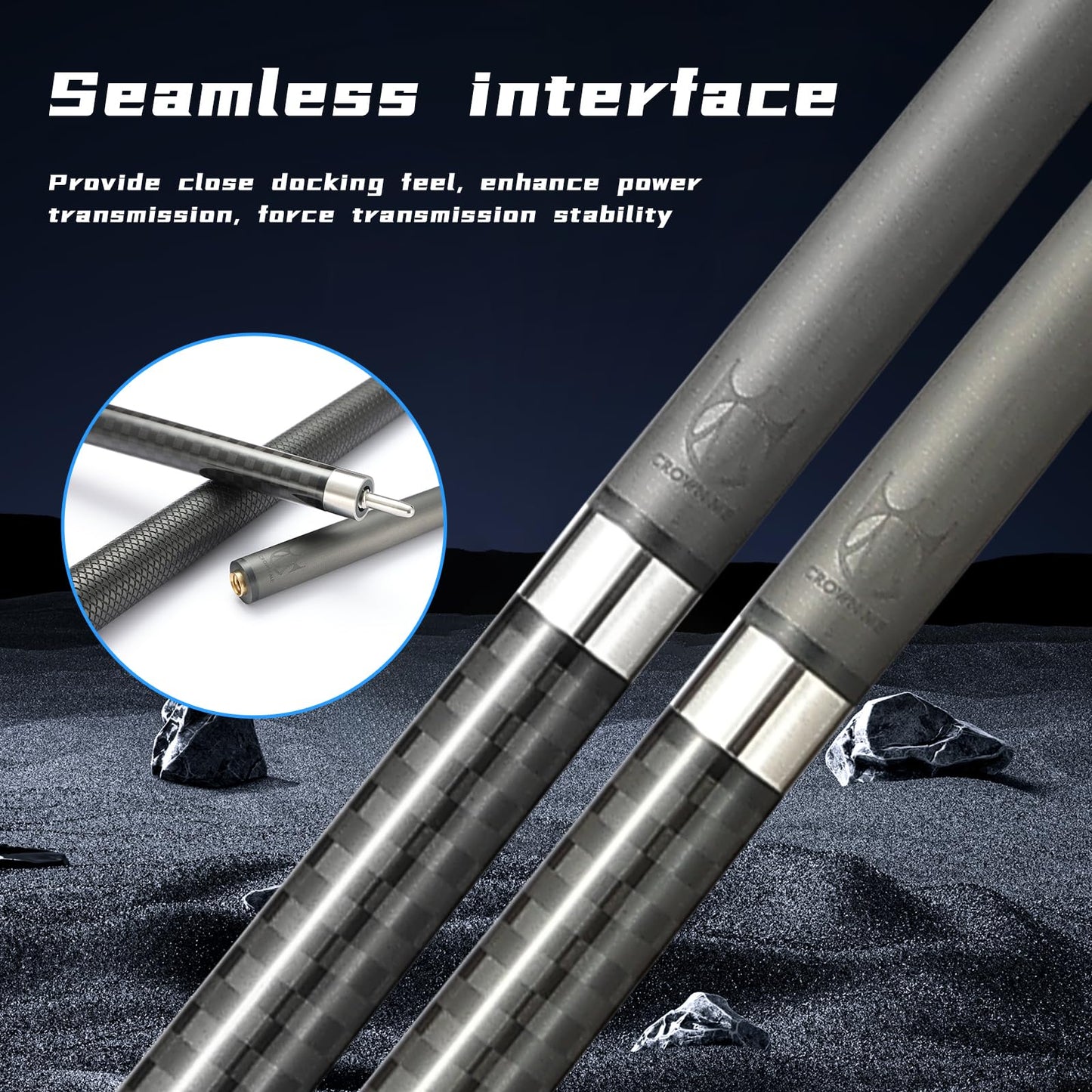 CROWN ME Carbon Fiber Pool Cue 20oz