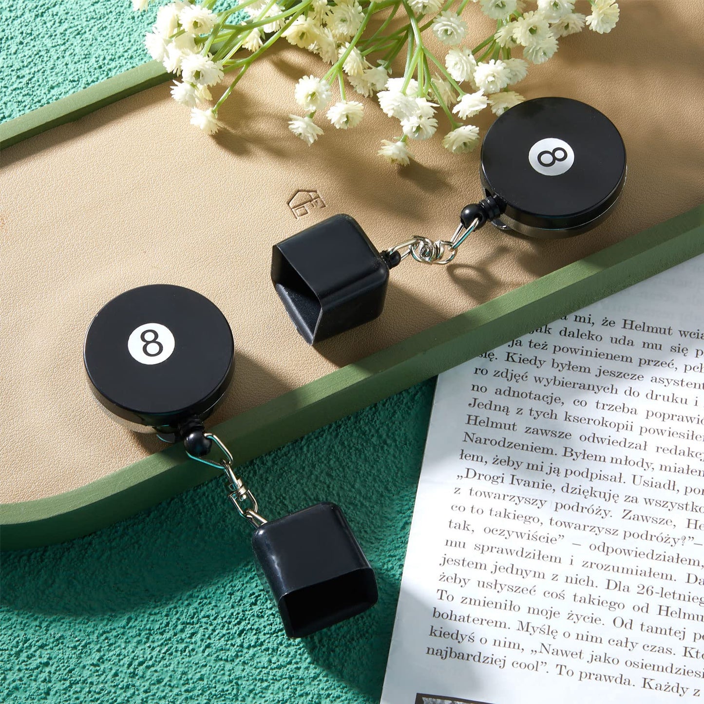 Lewtemi Retractable Pool Cue Chalk Holder – 2pcs