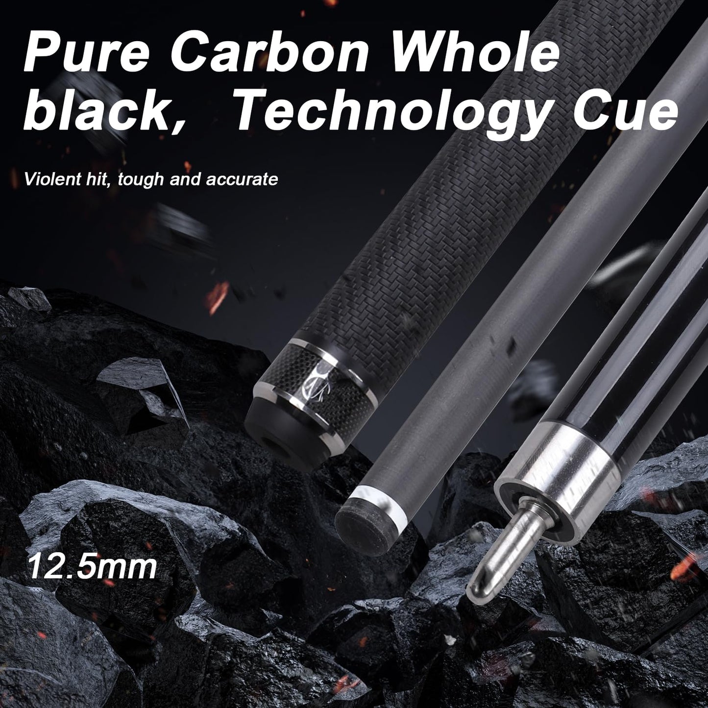 CROWN ME Carbon Fiber Pool Cue 20oz