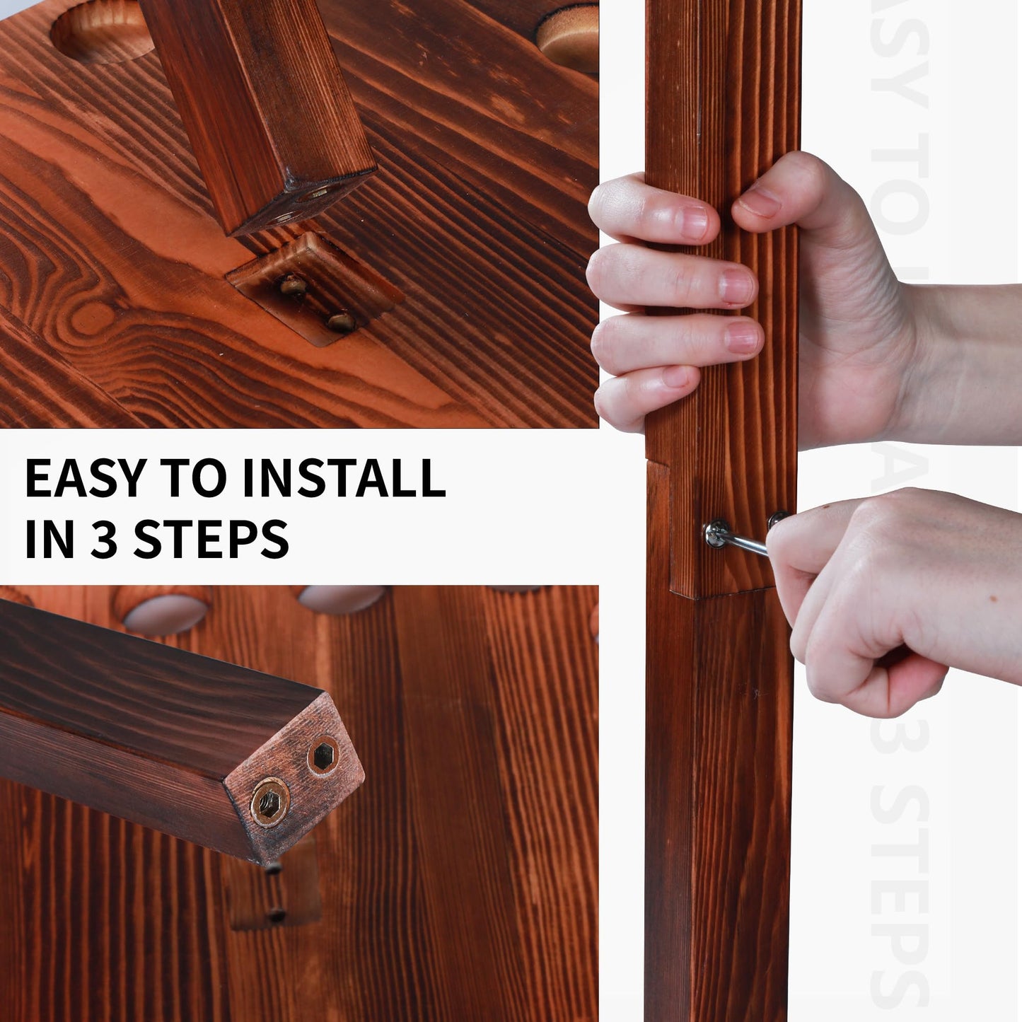 Rotating 15-Stick Pool Cue Rack