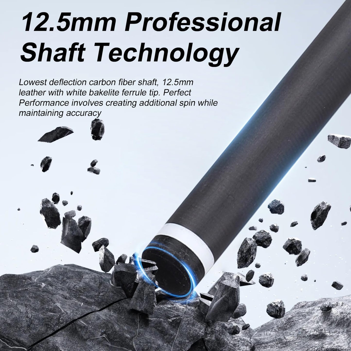 CROWN ME Carbon Fiber Pool Cue 20oz