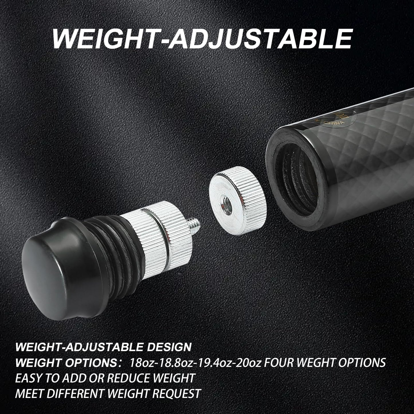 CROWN ME Carbon Fiber Pool Cue