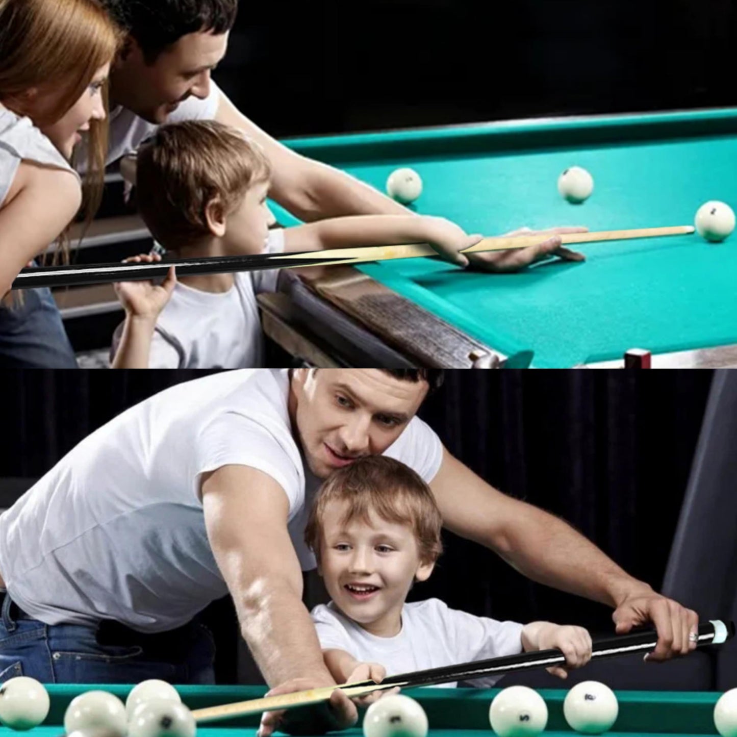 Pool Cue Sticks Set – 36-58" 13mm Tip, 14-20oz