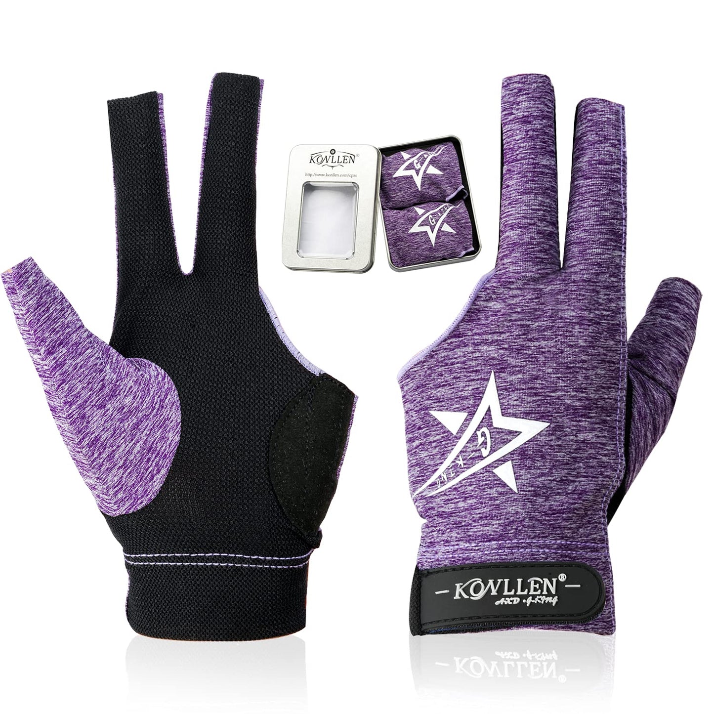 KONLLEN Adjustable Billiard Gloves